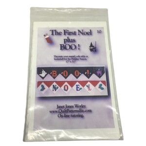 The First Noel Christmas Table Runner Banner Halloween Quilt Appliqué Worley NEW
